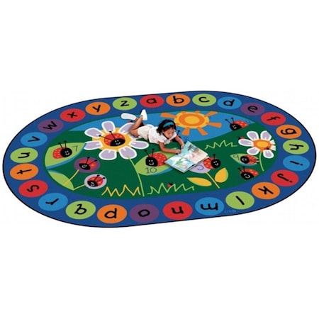 Carpets For Kids Carpets For Kids 2006 Ladybug Circletime 6.75 ft. x 9.42 ft. Oval Carpet 2006